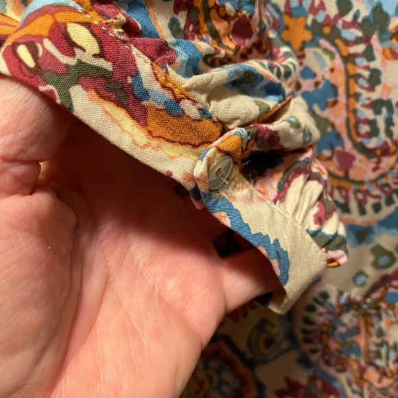 Paisley flowing 3/4 sleeves dress - Picture 6 of 8